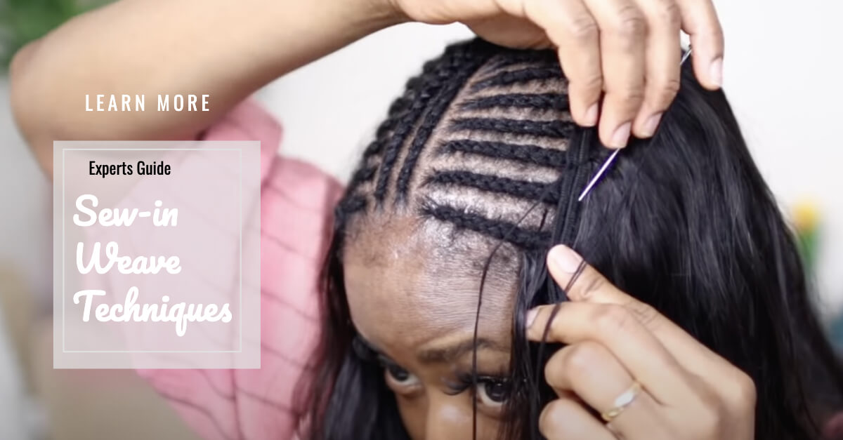 how to sew in a weave