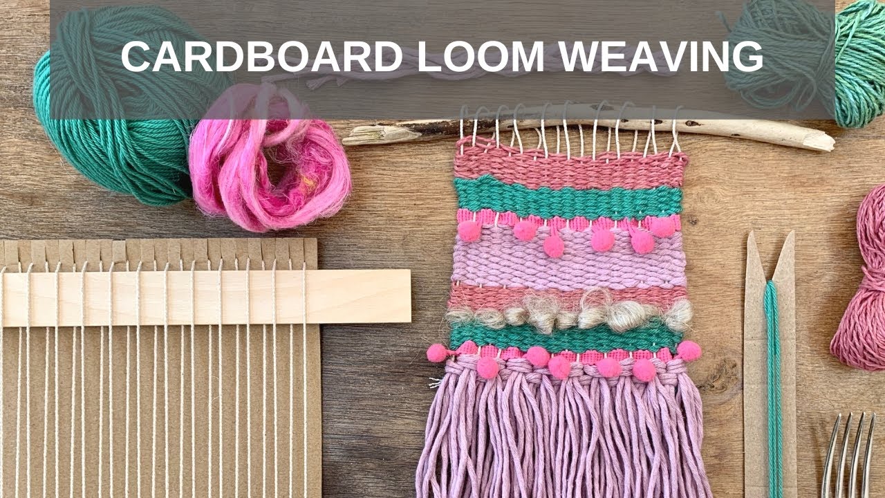 cardboard loom weaving